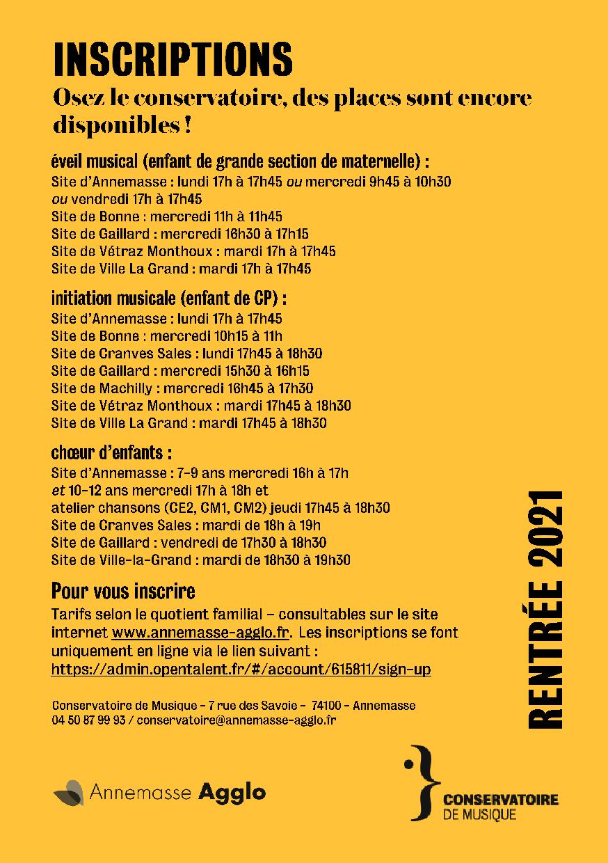 Inscriptions CRI _ Cours enfants 2021-2022