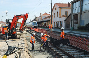 travaux CEVA en gare d'Annemasse